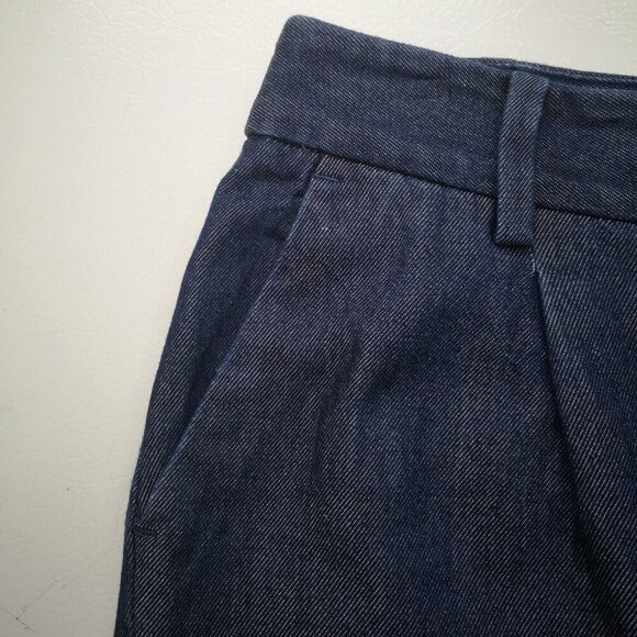 Talbots Petite Weston Pant Dark Wash Ladies Size 8P Pleated Front Pants/Jeans - Picture 8 of 13